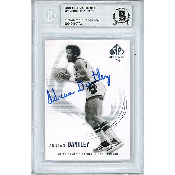 Adrian Dantley Notre Dame Signed SP Authentic Basketball Card Beckett Autograph - Picture 1 of 4